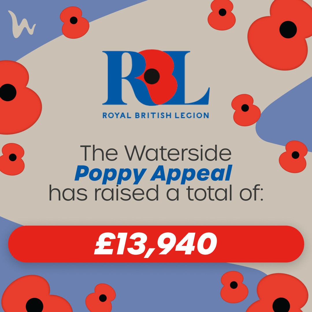 WatersideSC's tweet image. The Poppy Appeal raised £13,940, in the 2 weeks they were at Waterside Lincoln!

We would like to thank everyone who donated for your generosity and kindness.

When you buy a poppy, the profits go towards funding the @poppylegion  ongoing work.

#PoppyAppeal #LincsConnect