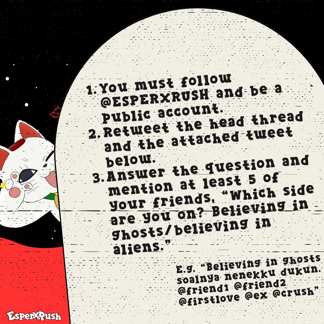 ESPERXRUSH's tweet image. ⠀⠀⠀
2 spots. Infinite chaos. Think you’ve got what it takes to join the madness? This is your shot—don’t hold back! Reply your answer here after following the mentioned rules until tomorrow night at 7 PM. (GMT+7)
⠀⠀⠀