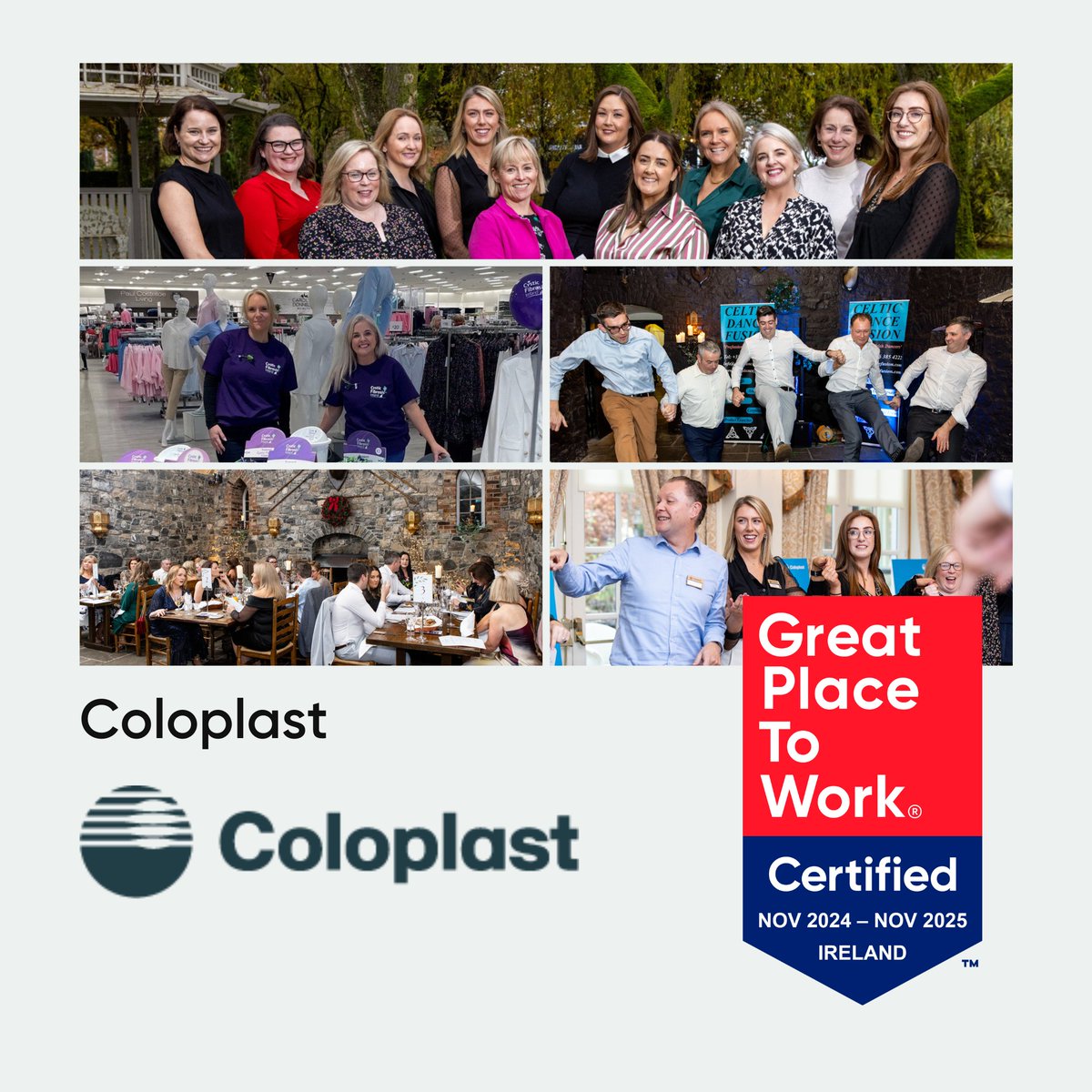 Great Place to Work Ireland (@gptw_ireland) on Twitter photo CERTIFICATION 🏅| We are thrilled to Certify™ <a href="/Coloplast_UK/">Coloplast UK & Ireland</a> as a #greatplacetowork again! Congratulations to the team for this fantastic achievement! 🎉
Check out all the Certified™ organisations 👉 hubs.li/Q02ZvZ4g0 CERTIFICATION 🏅| We are thrilled to Certify™ <a href="/Coloplast_UK/">Coloplast UK & Ireland</a> as a #greatplacetowork again! Congratulations to the team for this fantastic achievement! 🎉
Check out all the Certified™ organisations 👉 hubs.li/Q02ZvZ4g0