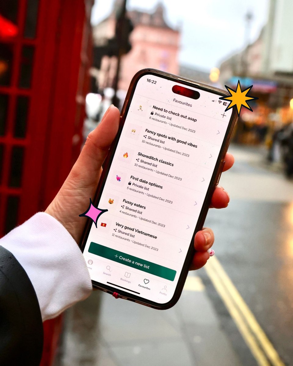 TheFork_uk's tweet photo. Have you checked out the new My Lists feature on the app yet?⁣
⁣
Now you can create your own little black book of restaurants. Share a list with friends so you can find somewhere to go that everyone’s happy with (no, really). https://t.co/iWIrfo5hAM