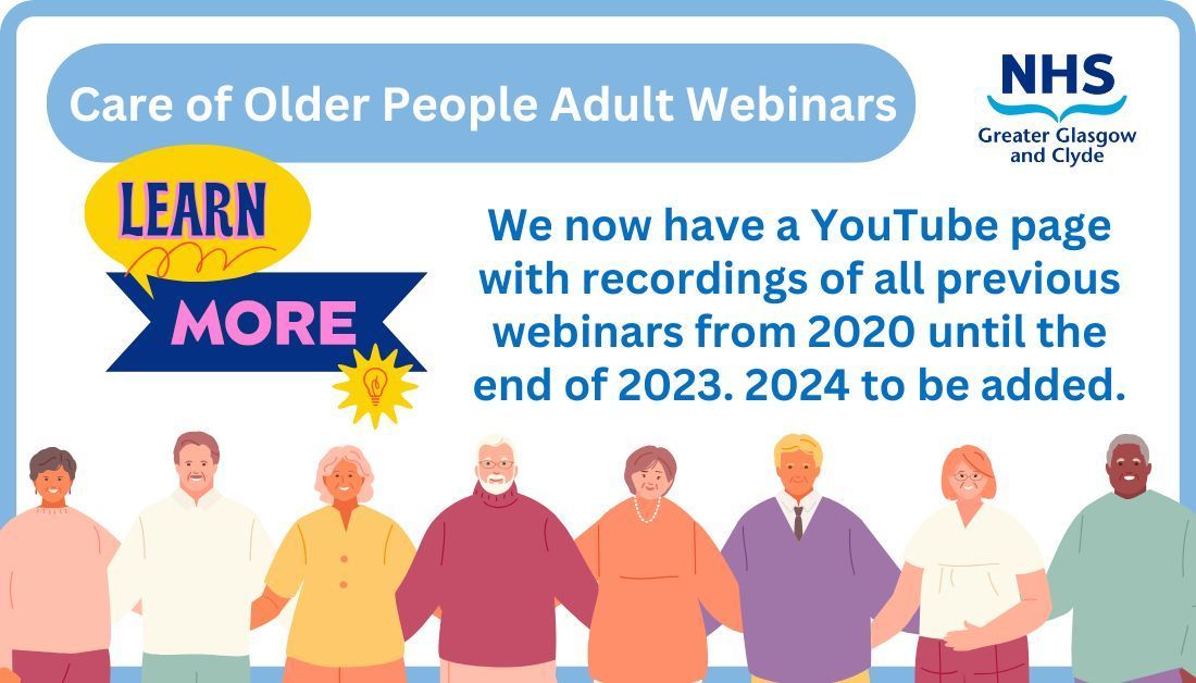 NHSGGC - Planning Your Care (@nhsggc_fcp) on Twitter photo Missed out on previous sessions, you can now catch up. Excellent topics & speakers ➡ a great addition to your understanding of care for older people.
Older Adult Webinar Playlist 👉buff.ly/3ARCOzB
<a href="/EastDunHSCP/">East Dun HSCP</a> <a href="/GCHSCP/">Glasgow City HSCP</a> <a href="/WDCouncil/">West Dunbartonshire Council</a> <a href="/RenHSCP/">Renfrewshire Health and Social Care Partnership</a> <a href="/InverclydeHSCP/">Inverclyde HSCP</a> <a href="/erhscp/">East Renfrewshire Health & Social Care Partnership</a> @nhsggc Missed out on previous sessions, you can now catch up. Excellent topics & speakers ➡ a great addition to your understanding of care for older people.
Older Adult Webinar Playlist 👉buff.ly/3ARCOzB
<a href="/EastDunHSCP/">East Dun HSCP</a> <a href="/GCHSCP/">Glasgow City HSCP</a> <a href="/WDCouncil/">West Dunbartonshire Council</a> <a href="/RenHSCP/">Renfrewshire Health and Social Care Partnership</a> <a href="/InverclydeHSCP/">Inverclyde HSCP</a> <a href="/erhscp/">East Renfrewshire Health & Social Care Partnership</a> @nhsggc