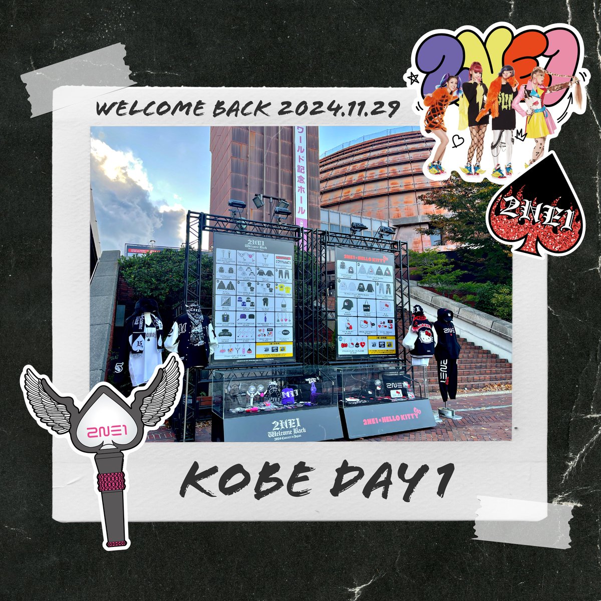 YGJAPANofficial's tweet photo. 【#2NE1】

／
2024 2NE1 CONCERT
[WELCOME BACK] IN JAPAN
GOODS
＼

KOBE WORLD MEMORIAL HALL
♠️♦️♥️♣️DAY1♠️♦️♥️♣️

本日9:30〜販売スタートいたしました‼️
販売時間などの詳細は以下URLをチェック☑️
🔗https://t.co/5iA9vvTtLl

#2NE1 #투애니원 #WELCOMEBACK #YG https://t.co/iXSqrD0D0B