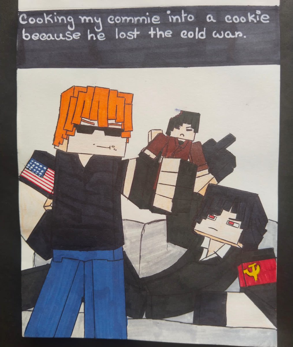 SFKCOMMUNIST's tweet photo. Did a funni little art
#minecraftartwork #minecraftartists #minecraftart #arts #artist https://t.co/lT1XYKHl34