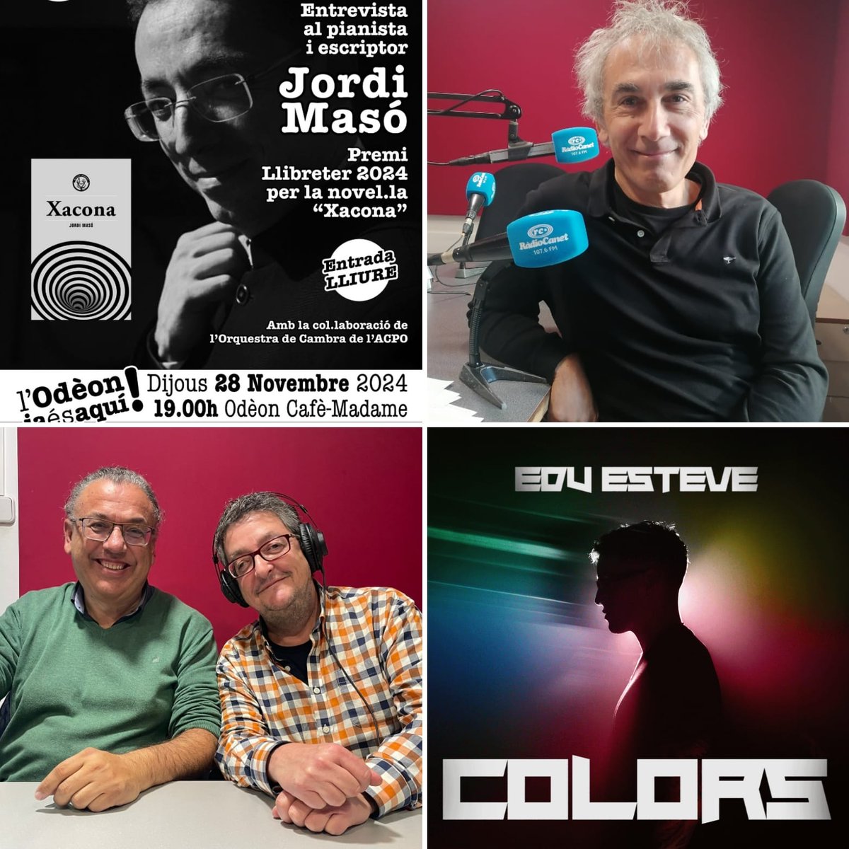 📻Torna a escoltar #Els4Cantons 🎧

radiocanet.cat/programs/els4c…

-🗣️Tertúlia
-🗞️Actualitat <a href="/ajcanetdemar/">Aj. Canet de Mar</a> <a href="/ccmaresme/">CC Maresme</a> <a href="/tempscanet/">Tempscanet</a>
-📖#JordiMasó #OdeonLletres <a href="/odeoncanet/">Odèon Canet de Mar</a> #CafèMadame
<a href="/TMCanet/">Teatre Municipal de Canet de Mar</a>
-🅿️POLÍTICA MUNICIPAL <a href="/ERC_CanetdeMar/">Esquerra_ERC Canet🎗</a>  #LluísLlovet <a href="/emisan3/">Emili Sànchez</a> 
-🎵CULTURART <a href="/eduestevemusic/">Edu Esteve</a>