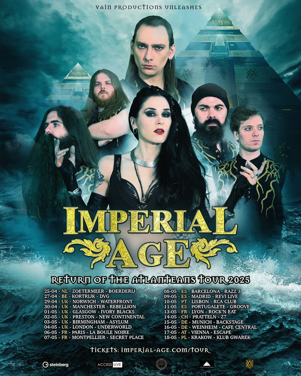 imperialageband's tweet image. Thought Imperial Age shows were great? Well - think again.
But this time think bigger! Think different.

Get ready to spend an unforgettable evening with the new Imperial Age lineup and get to know us like you have never experienced before.