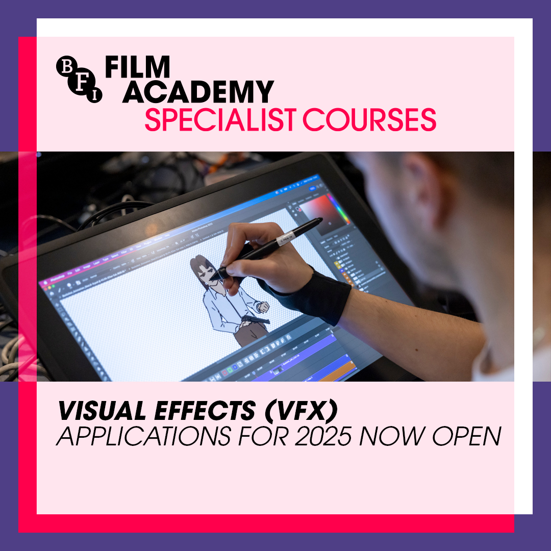 BFI (@bfi) on Twitter photo Are you aged 16-19 and interested in learning about visual effects (VFX) in filmmaking? Applications are now open for the <a href="/BFIFilmAcademy/">BFI Film Academy</a> VFX Specialist Course.
Attend tailored masterclasses and technical workshops, and work with other young filmmakers to produce a VFX focused Are you aged 16-19 and interested in learning about visual effects (VFX) in filmmaking? Applications are now open for the <a href="/BFIFilmAcademy/">BFI Film Academy</a> VFX Specialist Course.
Attend tailored masterclasses and technical workshops, and work with other young filmmakers to produce a VFX focused