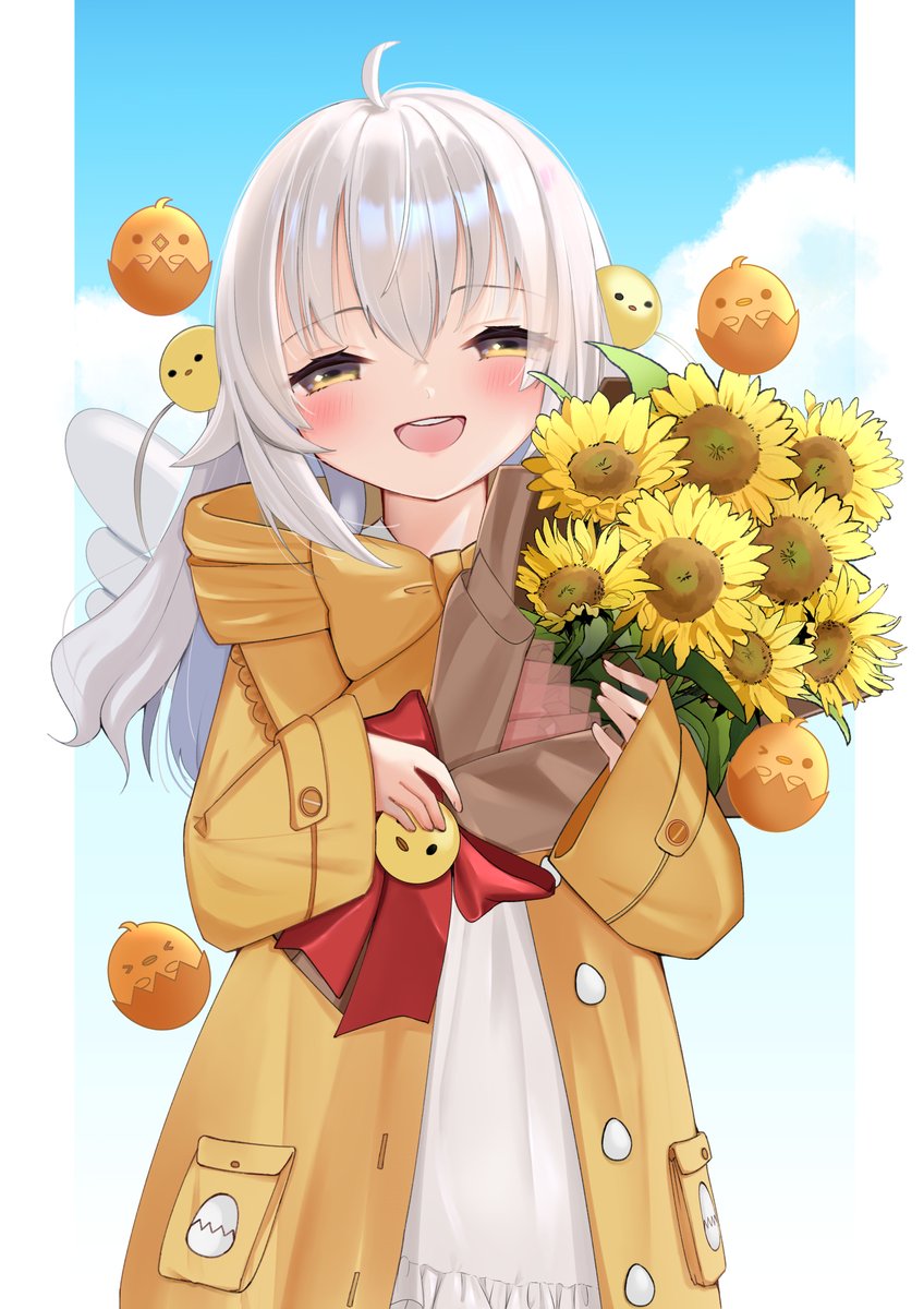 ultraliendoll's tweet photo. 雖然認識你的日子不是很長但真的很幸運能夠與你相遇，
祝願你在未來的日子裡前程似錦，一切順利🐣

#himenoguome
#guomart 

繪師: 
@kyosatsuki https://t.co/yqx4DTuPyF
