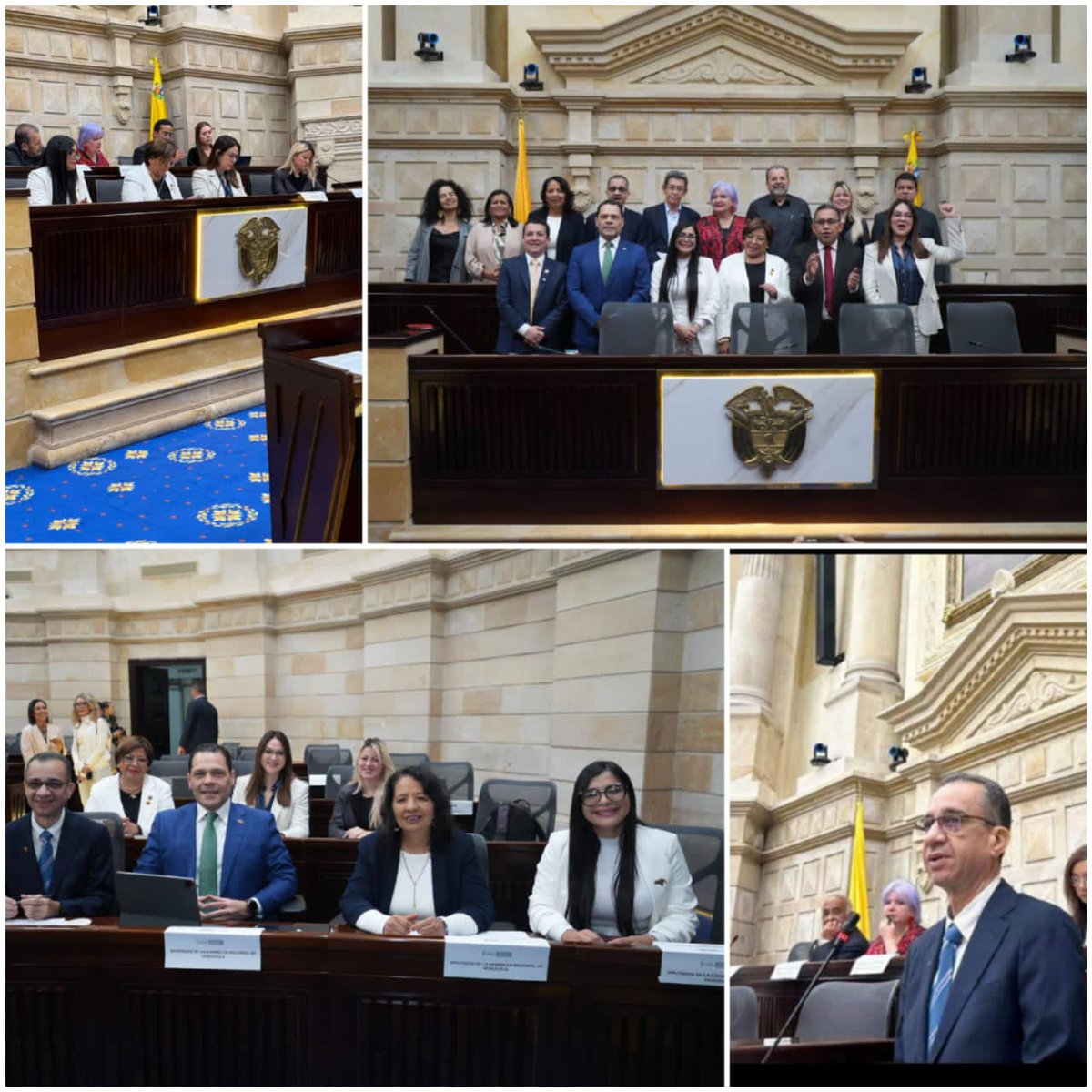...Participación destacada de parlamentari@s venezolan@s en el senado colombiano para hacerle seguimiento al restablecimiento de las relaciones bilaterales entre pueblos hermanos. Sólo la Diplomacia de paz garantiza el crecimiento armónico de las naciones del sur global.!