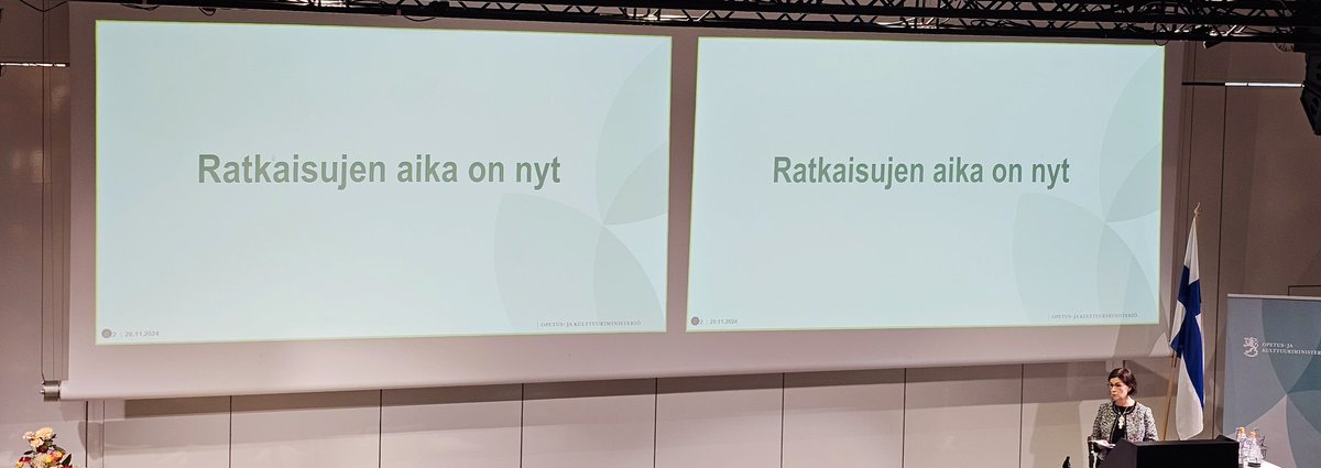 Korkeakoulujohdon ja tiedelaitosten seminaarissa #korkeakouluvisio2040 #tulevaisuus #osaaminen #TKI #työllisyys. Tärkein luonnonvara on osaaminen, ja rajaton👍😊 @AnitaOKM <a href="/LapinAMK/">Lapin AMK - Lapland UAS</a> . Ratkaisuja Suomen parhaaksi👍