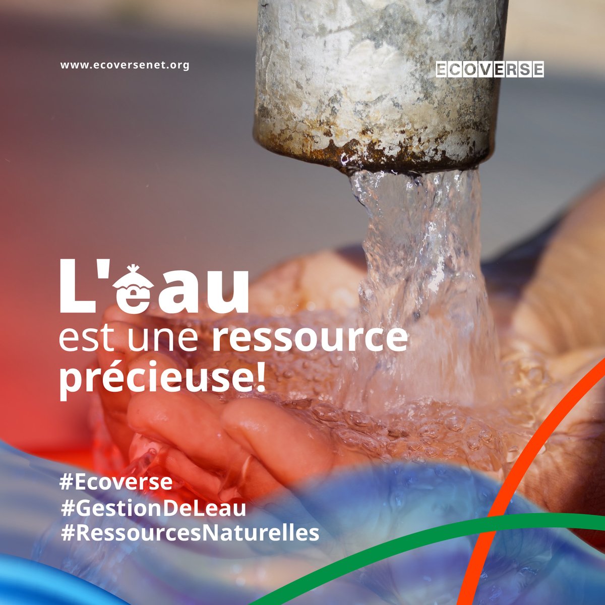 "L’eau, source de vie. Agissons pour une gestion durable. #Ecoverse #Eau #Durabilité"