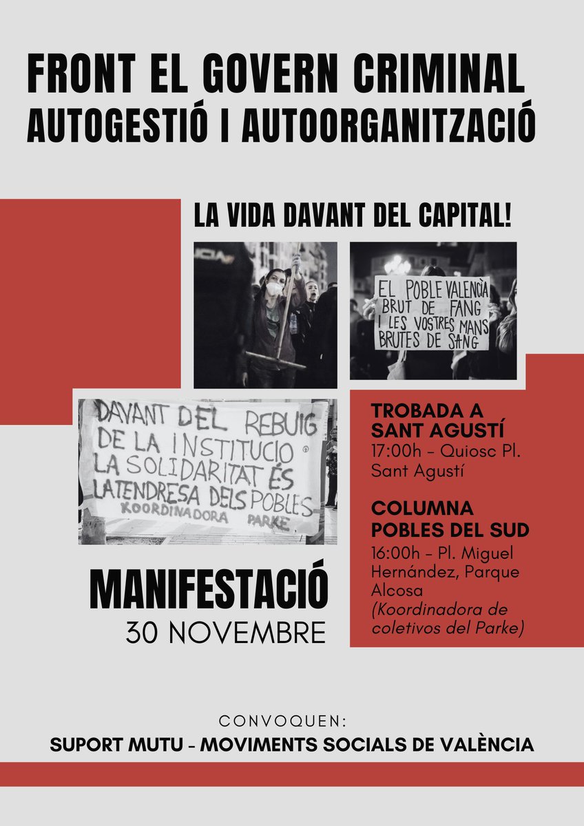 laccent's tweet photo. Dissabte 30 València #MazonDimissió #lavidadavantelcapital #quesenvagen https://t.co/yaHoDYyH2Y