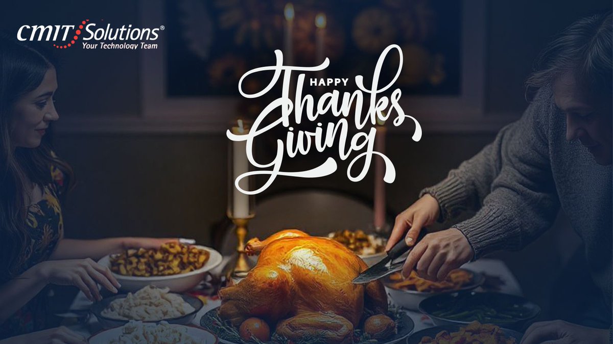 CMIT_dallas's tweet image. Happy Thanksgiving from everyone at CMIT Solutions! 🍂 May your day be overflowing with gratitude, joy, and cherished moments with family and friends.

#ThanksgivingWishes #CMITSolutions