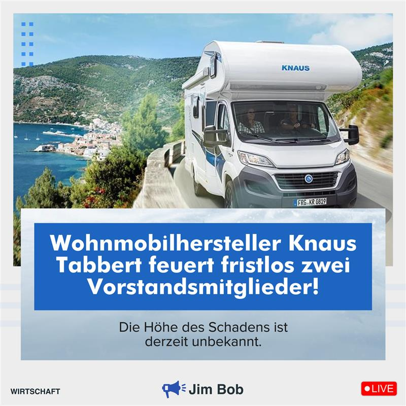 E_Boeminghaus's tweet photo. Wohnmobilhersteller Knaus Tabbert wird zu Chaos Tabbert: Zwei Vorstände fristlos entlassen, meldet die WirschaftsWoche (link unten)!  

#KnausTabbert #Knaus #Tabbert   

Erst die Vier-Tage-Woche, dann der Absatzeinbruch, parallel der Börseneinbruch und ein erheblicher Produktionsstopp.   

Gestern die Hausdurchsuchung, und heute werden zwei Vorstände gefeuert.   

Würde sagen: Läuft bei denen!

https://t.co/ZgHuPgxH2s