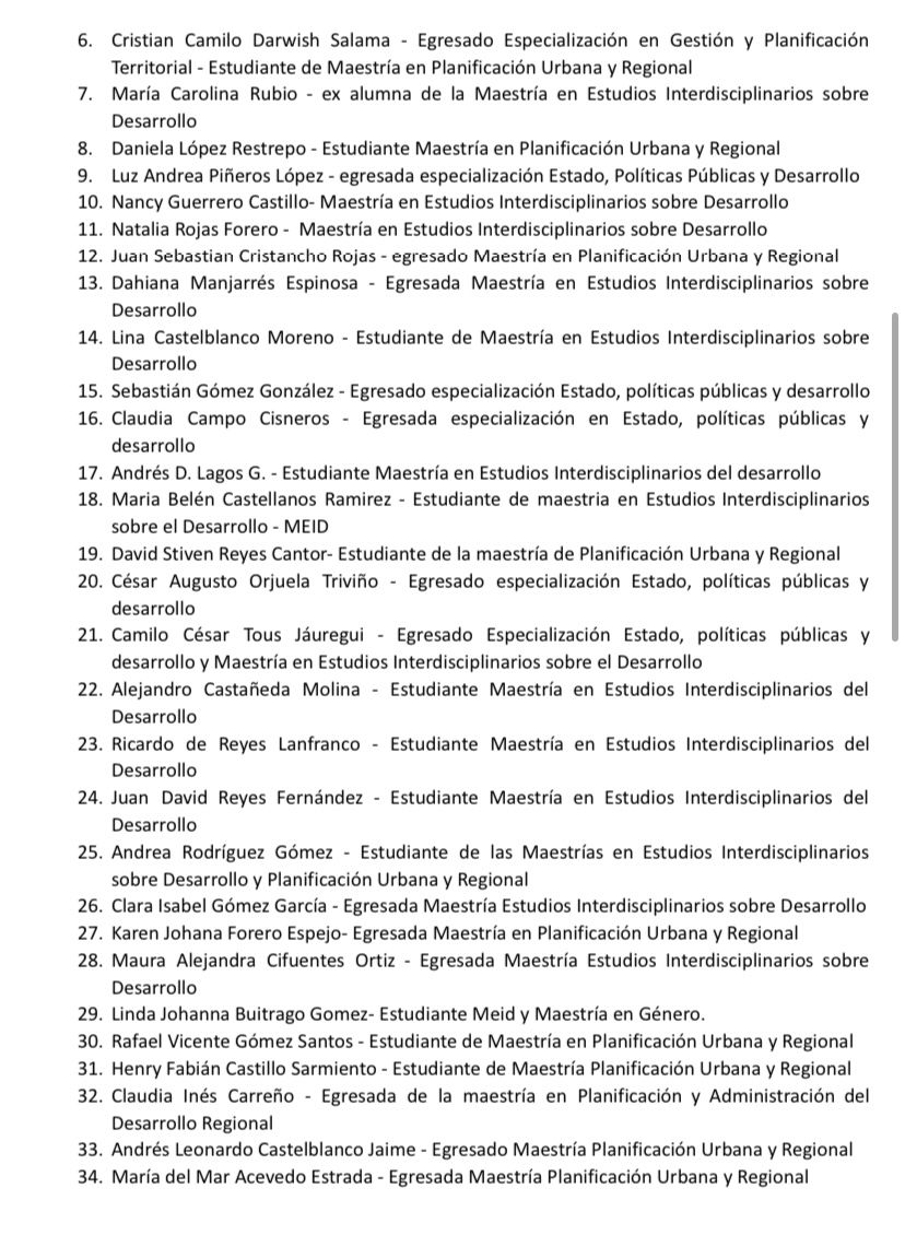 DanielaLoppez's tweet photo. Nos unimos los estudiantes y egresados del @CiderUniandes para alzar la voz y mostrar nuestro descontento y preocupación frente a la decisión tomada por las directivas de @Uniandes de fusionar el CIDER con la facultad la Ciencias Sociales, sin garantía alguna #CiderIndependiente https://t.co/77evJx4jIW