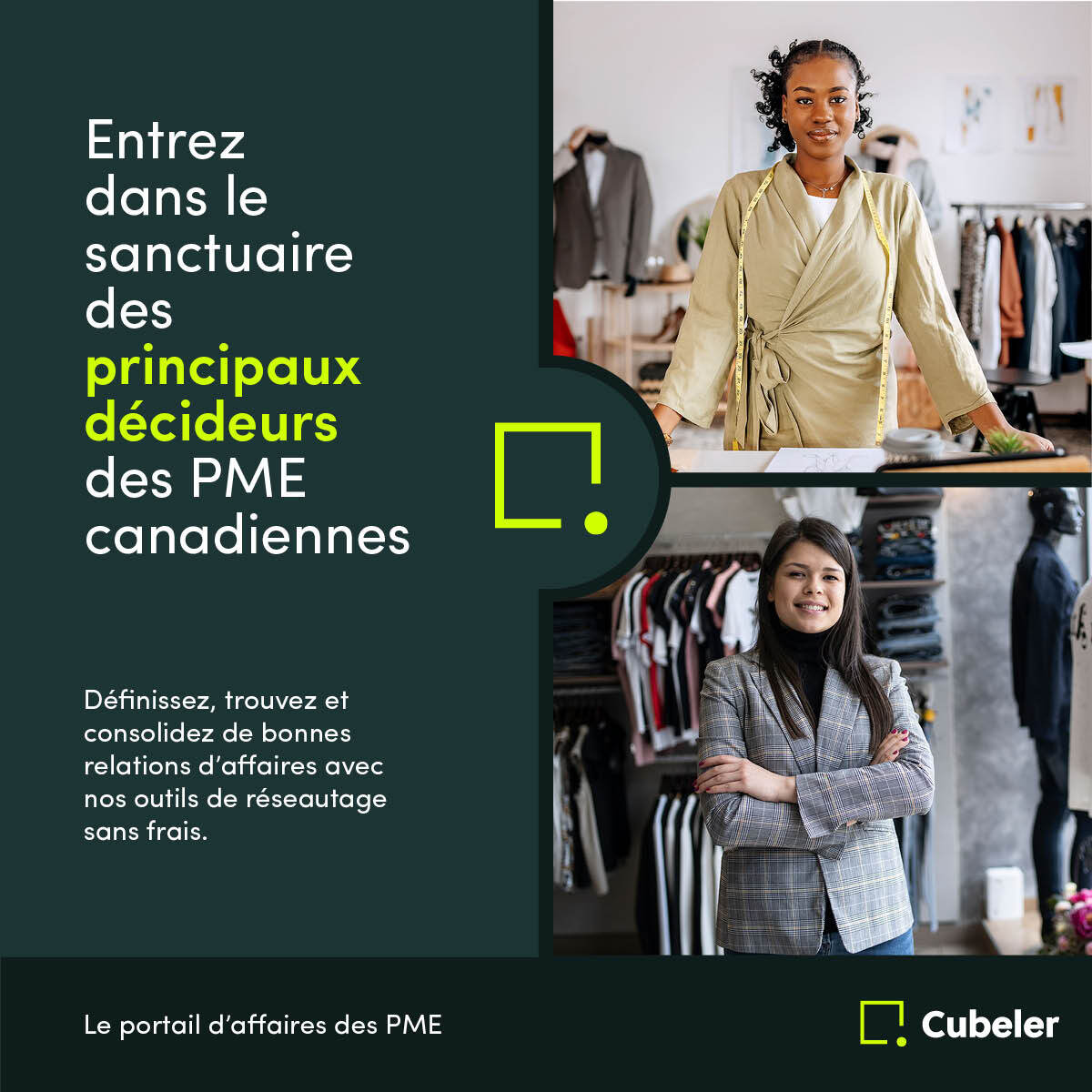 "🌟 Excellente nouvelle! Cubeler Réseautage  est officiellement lancé ! Rejoignez Cubeler et réseautez avec les principaux dirigeants de PME au Canada, et ce, sans frais. 🚀

Découvrez dès aujourd'hui ! 👇 
hubs.la/Q02Xx8zZ0