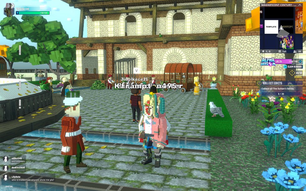 visualdh_kim's tweet photo. Relaxing under the @Magnificentury_ Pergola in @TheSandboxGame. Living like virtual royalty! 👑🌺 https://t.co/gojlwT5ZI8 #TheSandbox #AlphaSeason4 #AS4SocialChallenge https://t.co/fFow5whhRp