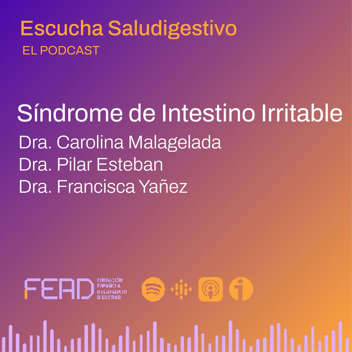 saludigestivo's tweet photo. 🎙️En este episodio de Escucha @saludigestivo
os hablamos sobre un tema muy relevante en consulta: Síndrome de Intestino Irritable (SII). Con la colaboración de las Dras.@PILARESTEBAND, @MalageladaC y Francisca Yañez.  https://t.co/X3KDZVRhw3
 #saludigestivo #podcast #FEAD https://t.co/vf5Um3b6EK