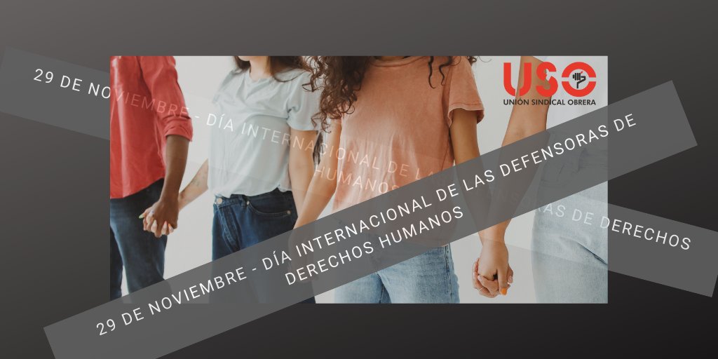 SindicatoUSO's tweet photo. Hoy, en el #DíaDeLasDefensorasDeDDHH, reconocemos la valentía de todas las mujeres que luchan por la justicia, la igualdad y los derechos humanos, a menudo en entornos hostiles. 🌍
✊Gracias por alzar la voz donde otros callan.
#DefensorasDeDerechos #IgualdadYJusticia #USO https://t.co/x5IRPewq5a