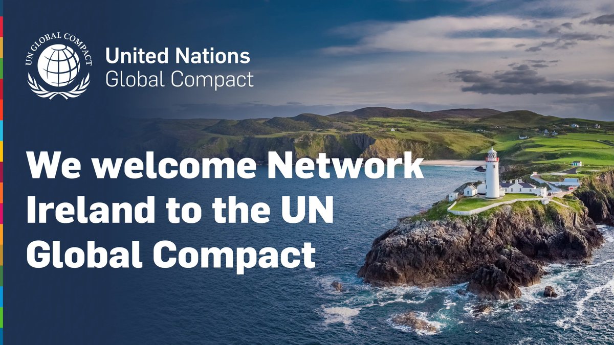 Today, we proudly launch the Global Compact Network Ireland!

The Ireland Network will be instrumental in advancing sustainable development and fostering resilient business practices across the region.

We look forward to working with Global Compact Network Ireland to promote the
