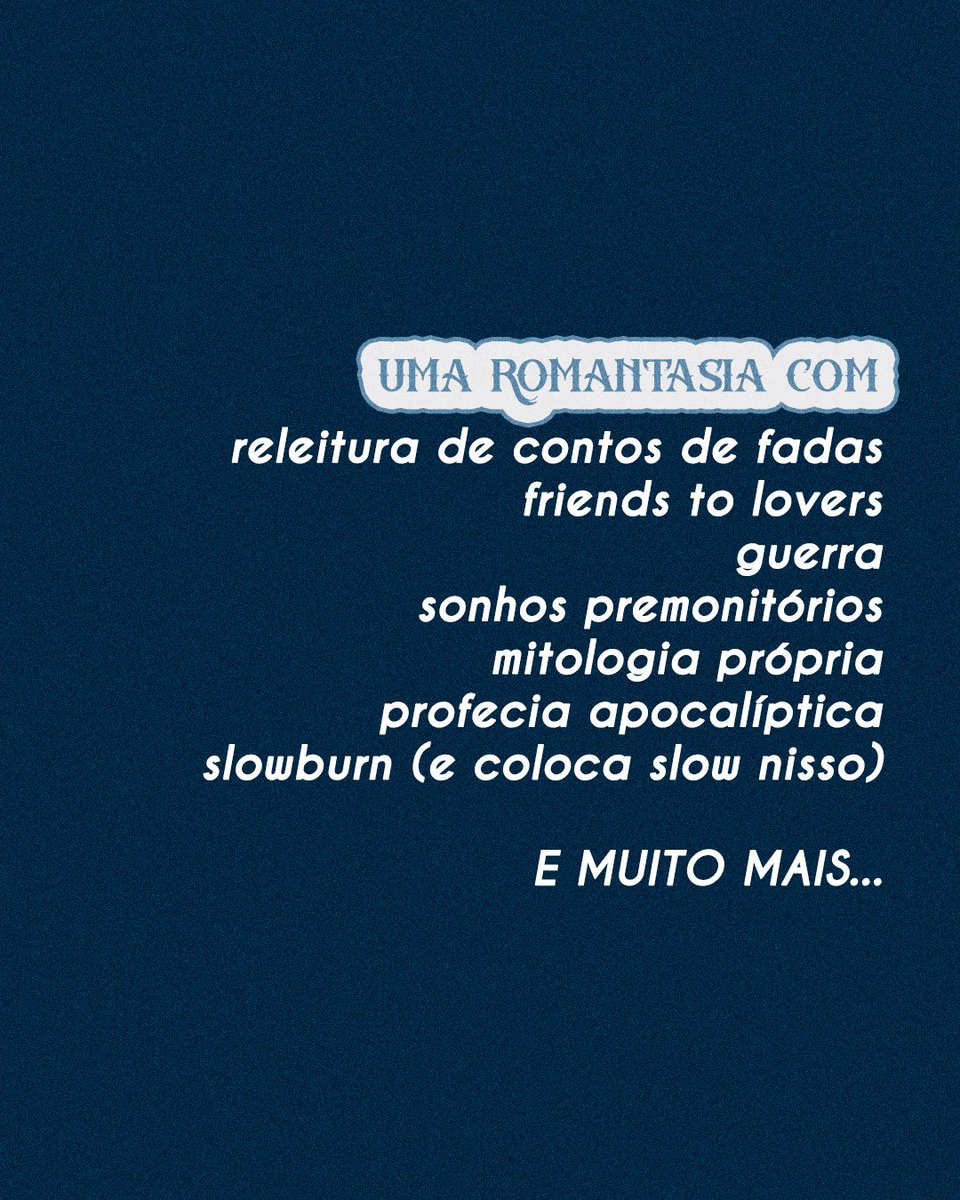 BLACK FRIDAY - FANTASIA🌘

Se você gosta de Once Upon A Time, Wicked, Percy Jackson e Era Uma Vez Um Coração Partido, esse livro é pra você!

🌙releitura de contos de fadas
🌘vilão bonitão com passado triste
🌙protagonista anti-herói (e filho do vilão)

APENAS R$3,99 ATÉ 29/11