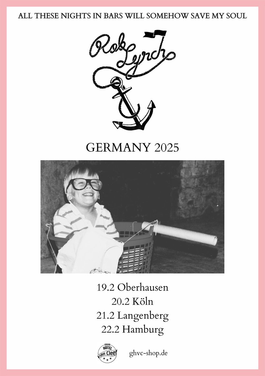 Tell your friends! <a href="/TheRobLynch/">Rob Lynch</a> kommt das erste Mal seit 2017 wieder auf Tour bei uns! Tickets ab sofort erhältlich: ghvc-shop.de/rob-lynch-live…