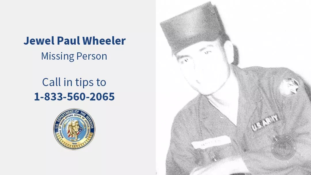 Catch_LISK's tweet image. Day 28 #AmericanIndianHeritageMonth

#JewelPaulWheeler

#MMIM #MMIW #MMIP

Jewel Paul Wheeler went missing and was last known to be in Pine Ridge, SD.

He last had contact with Pennington County Sheriff's Office on September 30, 1974.

He is described as having brown hair, brown