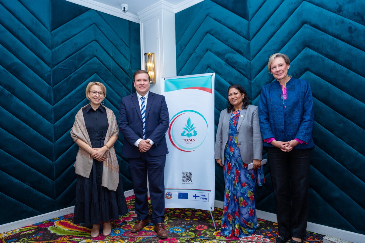MFA Finland ๐ซ๐ฎ (@ulkoministerio) on Twitter photo Minister <a href="/VilleTavio/">Ville Tavio</a> was at the launch of the new TECSES project focusing on teacher education and inclusive learning in Nepal. Finland, the EU and Nepal accelerate their longstanding cooperation for quality education. #FinlandInNepal #EUInNepal #GlobalGateway Minister <a href="/VilleTavio/">Ville Tavio</a> was at the launch of the new TECSES project focusing on teacher education and inclusive learning in Nepal. Finland, the EU and Nepal accelerate their longstanding cooperation for quality education. #FinlandInNepal #EUInNepal #GlobalGateway