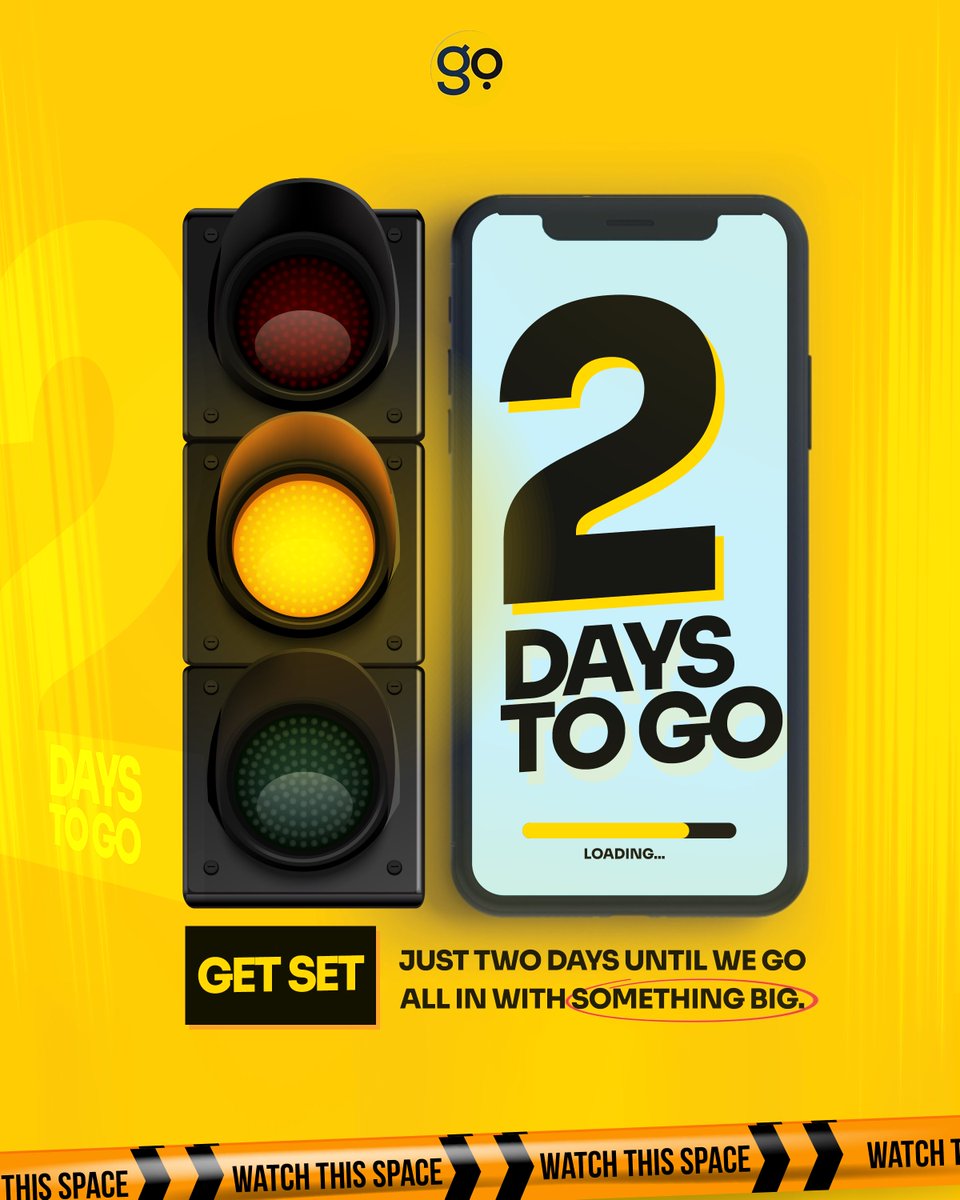 usegoapp's tweet photo. The countdown continues!
It's almost time to hit the ground running!
Are you ready to GO with us?
#GoCaby #food #delivery #Chow #nationalgrid https://t.co/e6ZtR2EqsI