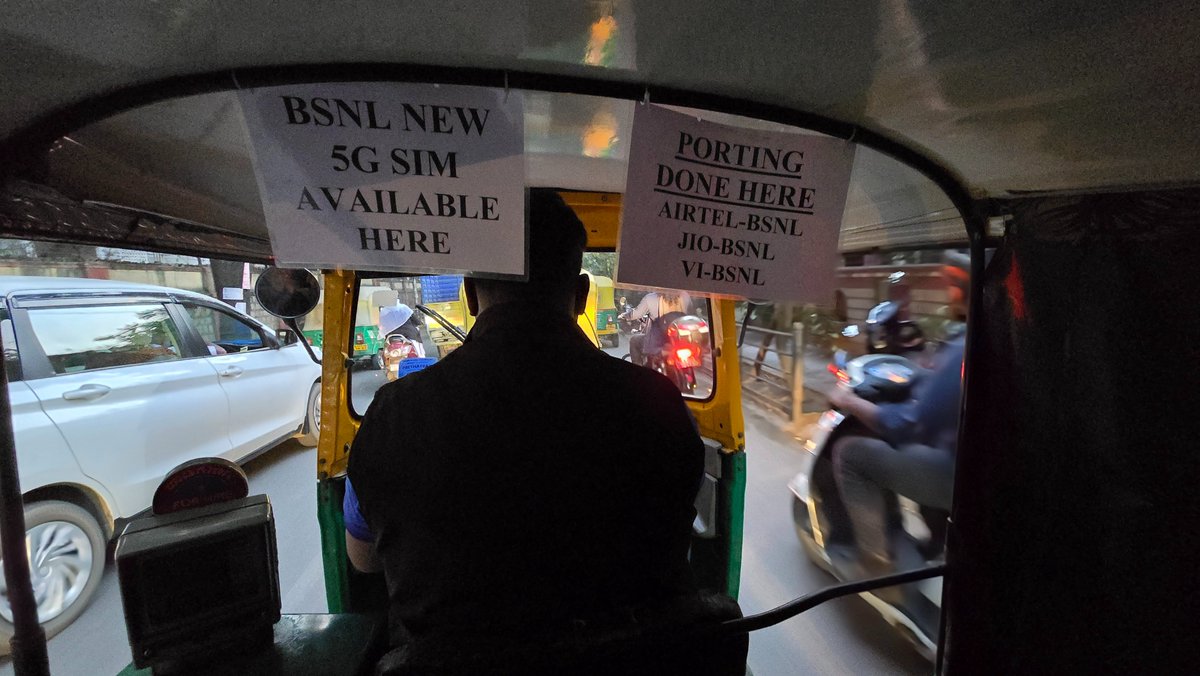 Buy a new Sim card or port to a new provider in this enterprising autorickshaw as we battle Bengaluru traffic!

#NammaBengaluru #peakbengaluru #bangalorean