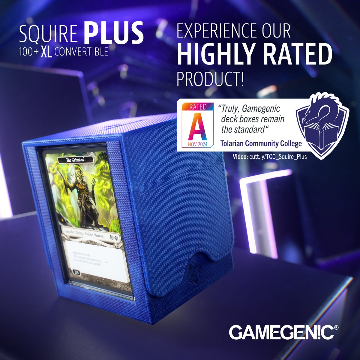 Gamegenic_'s tweet photo. ⭐HIGHLY RATED⭐
Our Squire Plus 100+ XL was also given a stunning A by The Professor at @TolarianCollege!🥳
Watch the full review: https://t.co/ftOWaOykfy
SQUIRE PLUS 100+ XL - Officially Professor-approved!
⚔️Are you ready, Commander?⚔️
#gamegenic #deckbox #squireplus #tcg https://t.co/IemyVmmk7j