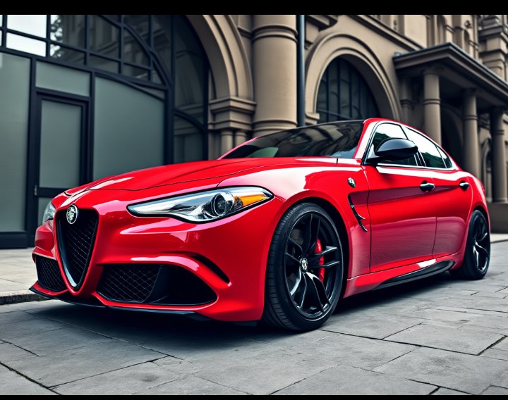 TRADER007__'s tweet image. Alfa Romeo Giulia Quadrifoglio: The 2024 model of the Giulia Quadrifoglio maintains its reputation as a driver's car with its twin-turbo V6 engine, sharp handling, and an interior that blends Italian luxury with modern tech. #AlfaRomeoGiulia #ItalianSpeed
