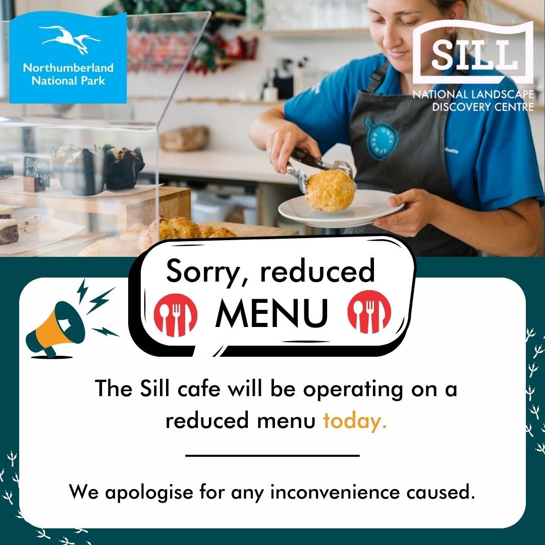 Due to unforeseen  circumstances, we are offering a reduced menu at the Once Brewed Café  today of cake and hot drinks. 
We are sorry for any inconvenience.