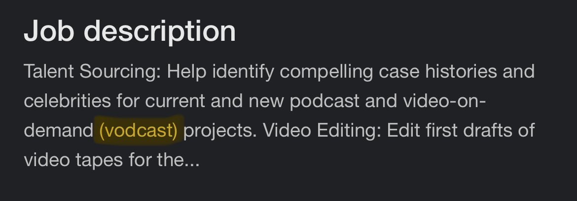 Another friendly reminder: the word you’re looking for is VIDEO.