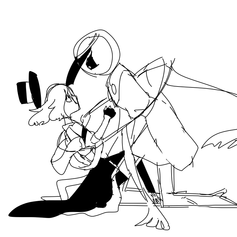 @4YRt4YZEDo31357 ざかざっと落書きしたんですけどこんな感じでもいいんですね!!?!?!?!ありがとうございます!!!!!!!1
<…………だ、いじょぶ 