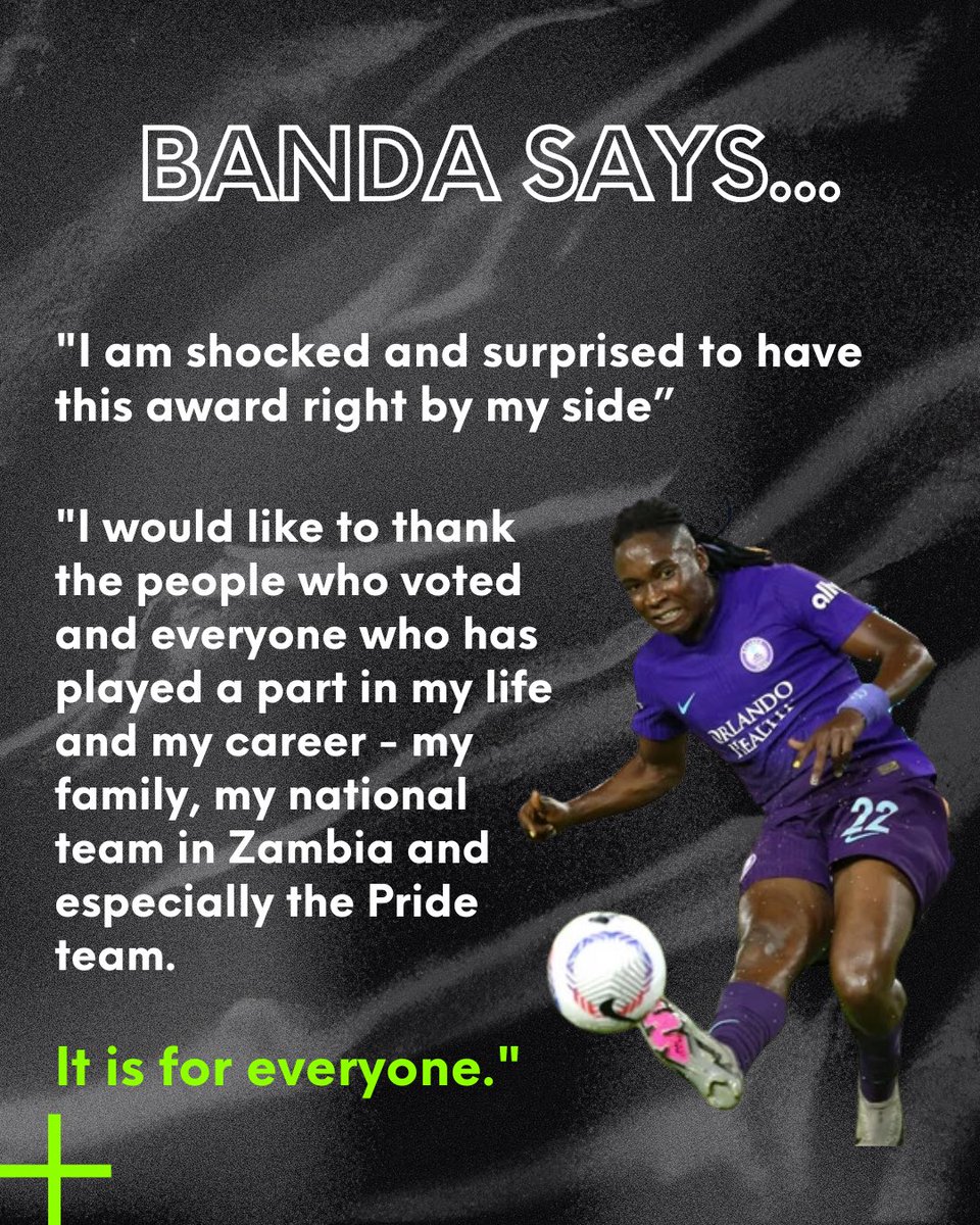 AddManagementUK's tweet photo. Congratulations Barbra Banda 👏

Well deserved! 🙌⚽️

#Football #womensfootball #woso #footballagent #sportsagent #sports #nwsl #fifa #womeninfootball https://t.co/kmSxmLqDLB