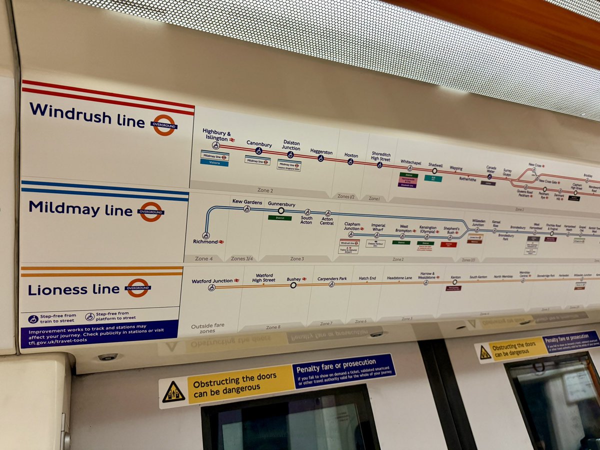 AlCutting's tweet image. Farewell London’s @TfL #Overground Line @overground_bot , and welcome to the #WindrushLine, (and the other re-named lines), then: