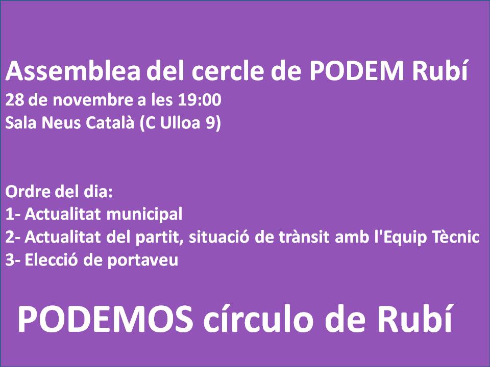 Podemos Rubí (@podemosrubi) on Twitter photo 