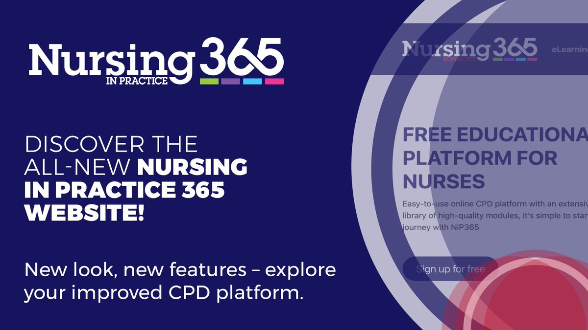 We’re live! The brand-new Nursing in Practice 365 site is now up and running! 🎉

Explore our improved platform for nurses, featuring expert CPD modules, webinars, and events—all in one place. Start your learning journey today! 

Take a tour and sign up for free today: