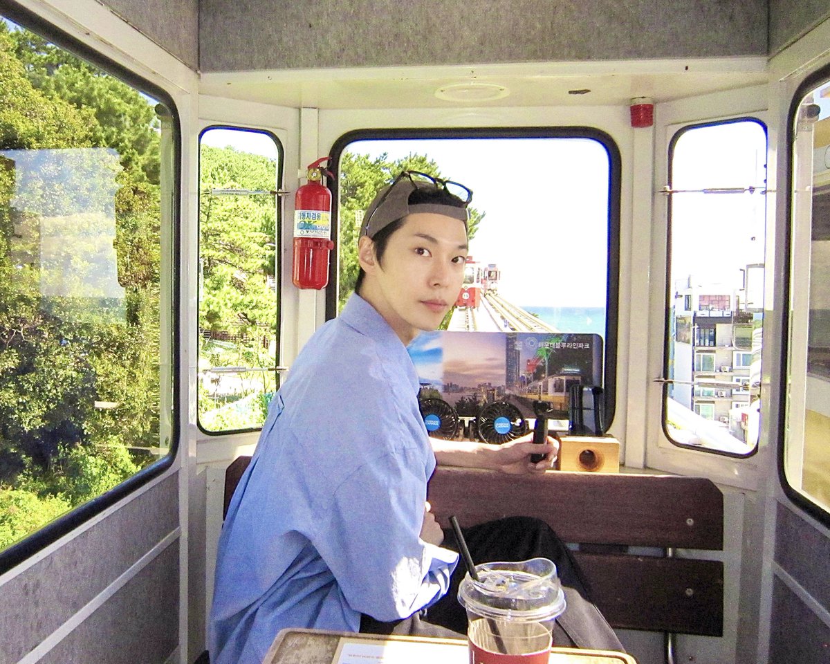 NCTsmtown's tweet photo. exploring #BUSAN by the rail car 🛤☀️

#DOYOUNG #도영
#도영이의청춘여행
#NCT #NCT127 https://t.co/cVfIl7JhAr