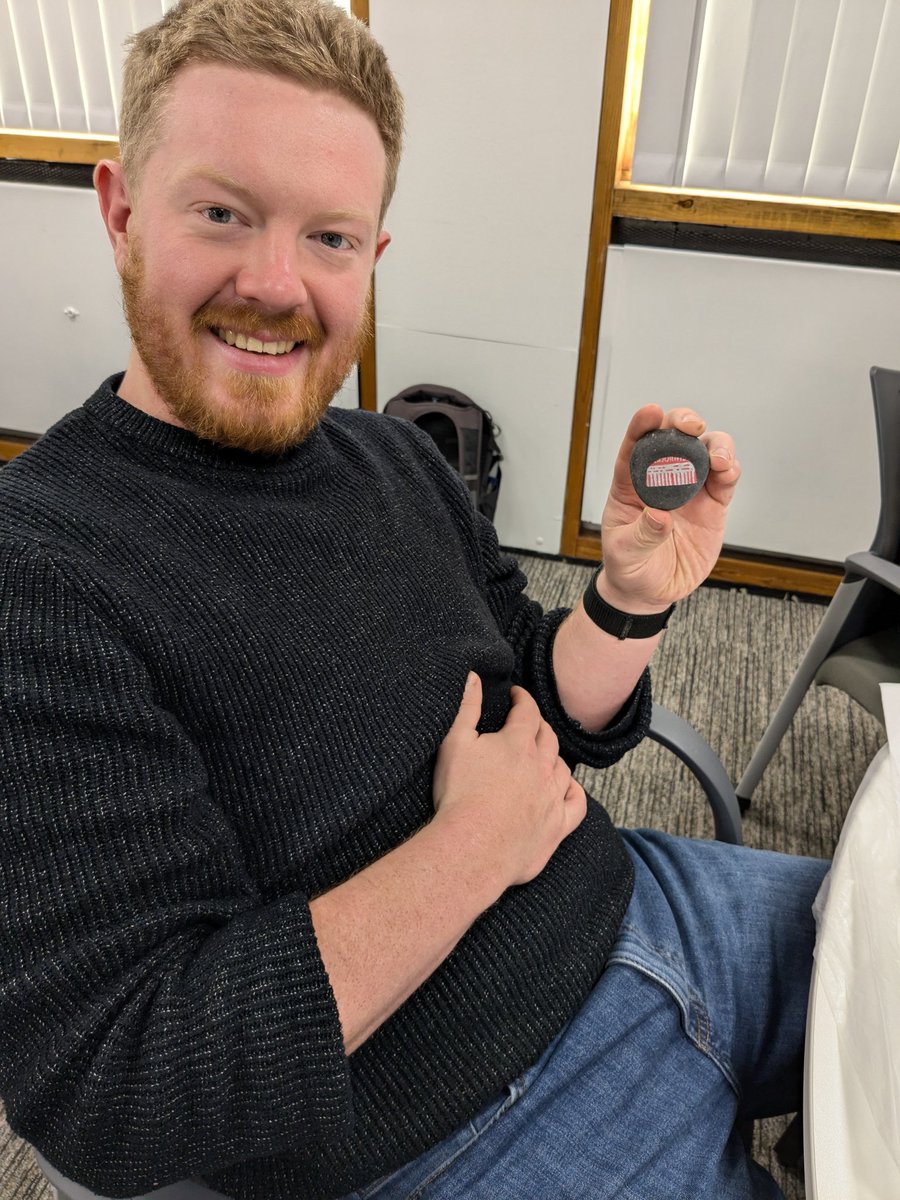 So enjoying being part of <a href="/coal_legacies/">Mining Landscapes</a> wonderful project! We had a fabulous time painting our rock trail pebbles this week!
#community #art