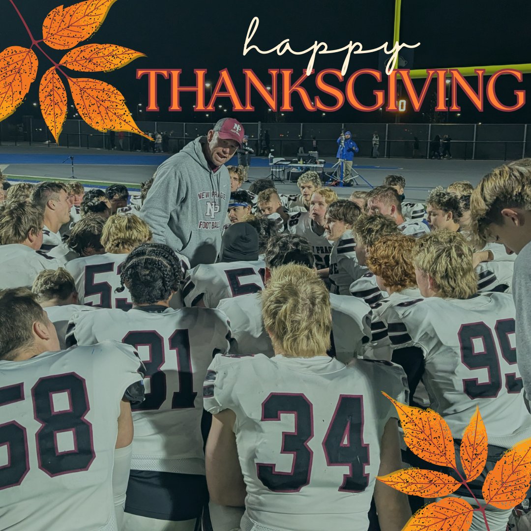 We get the privilege to spend time with one another every fall, and we love the journey we take together. 

Happy Thanksgiving to our players, coaches, alumni and friends! 

We are thankful for you!