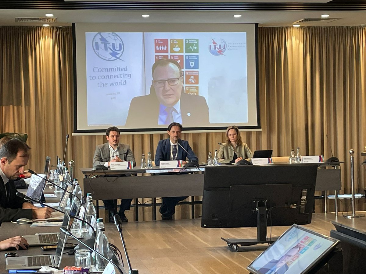ITUEurope's tweet photo. TODAY: @ITUEurope pleased to hold impactful discussions on #broadbandmapping &amp; #connectivity at 6th workshop on Strengthening Broadband Infrastructure and Services! 

Experts from #Türkiye @BTKbasin 🇹🇷, #Lithuania RRT 🇱🇹&amp; #Egypt @NTRAEG 🇪🇬 shared insights from their experience! https://t.co/ZvIpw8yNCx
