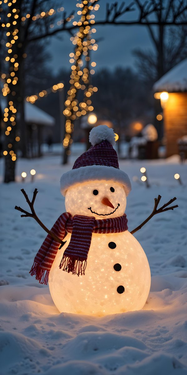amaancg's tweet photo. Lit-Up Snowman ⛄️ https://t.co/rNKLE5vNEU