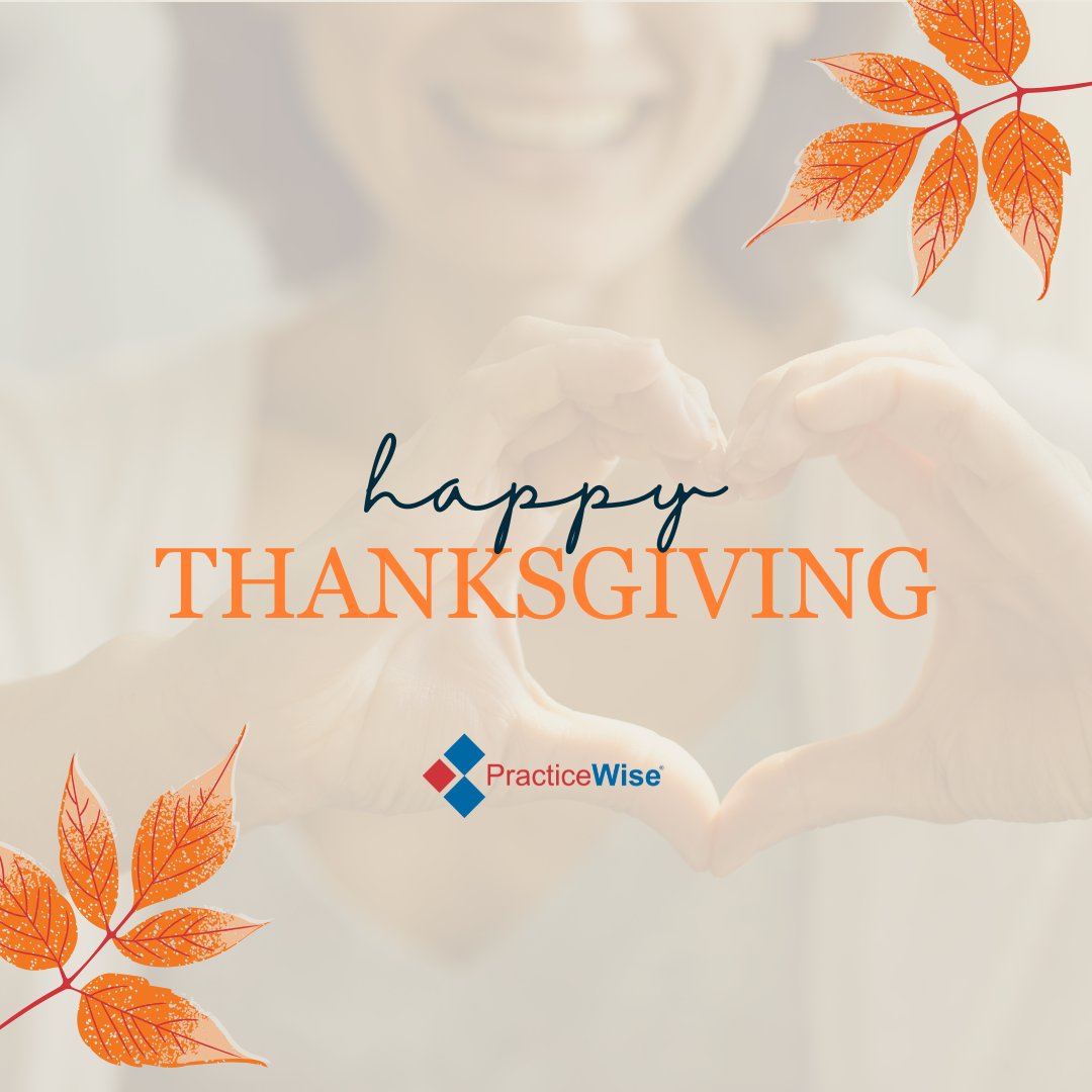 PracticeWise's tweet image. 🍂 This Thanksgiving, we’re grateful for YOU. 🍁

To youth-serving providers, thank you for your dedication to evidence-informed care. Your work changes lives, and we’re honored to support you.

Wishing you a day filled with gratitude and joy! 🧡 #Thanksgiving #MentalHealth