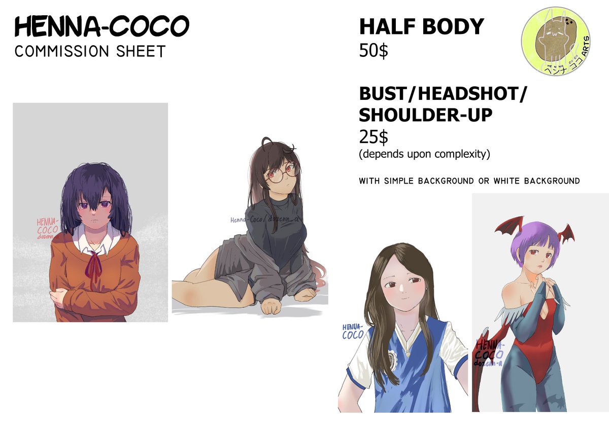 HennaCoco's tweet photo. ✨COMMISSIONS OPEN~💗

#comissionsopen https://t.co/dydzQGhvtK
