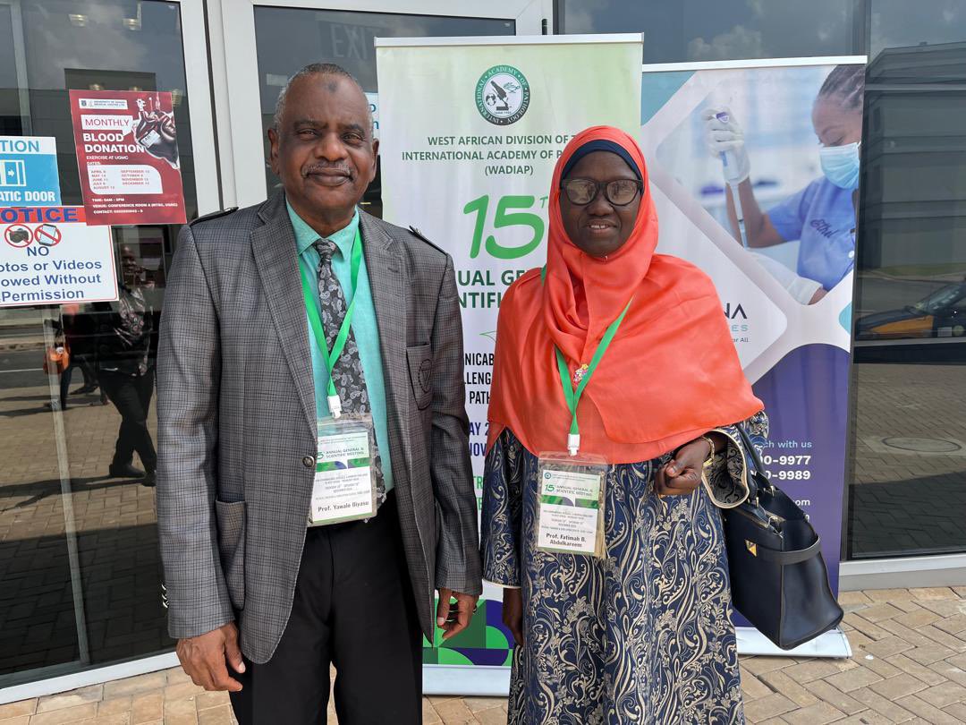 With Prof Fatimah AbdulKareem, President of the West African Division of the International Academy of Pathology (WADIAP) at the ongoing 15th AGM &amp; Scientific Conference of WADIAP in Accra Ghana