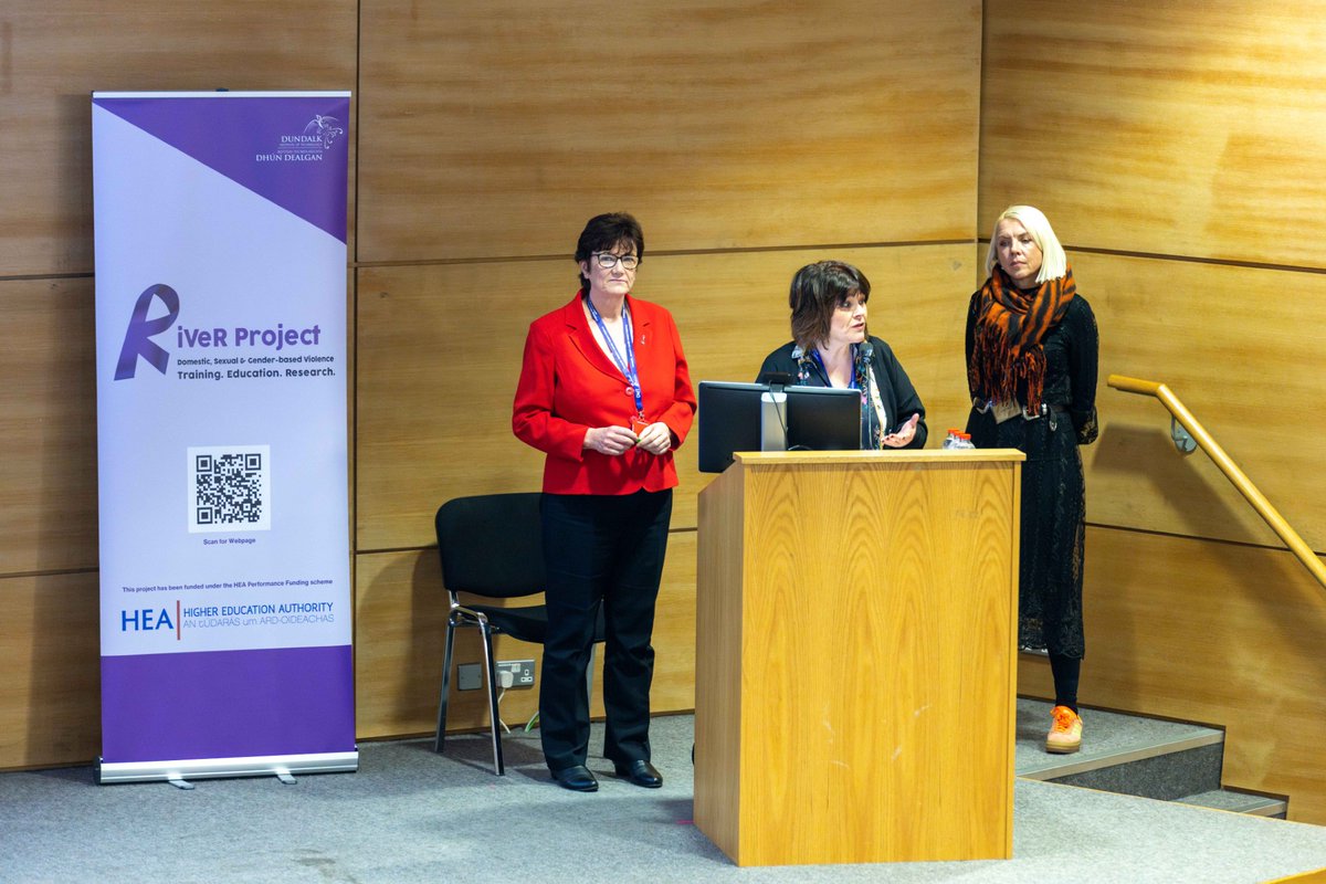 RiverProject_ie's tweet photo. 16 days of activism against Gender-Based Violence:
The @RiverProject_ie held a Lunch &amp; Learn event for DkIT students. They enjoyed free lunch whilst learning about DSGBV with ‘RiVeR Rapid Responses’ live poll. 5 lucky students won ‘Golden Ticket’ prizes😊@DkIT_ie @hea_irl #DSGBV https://t.co/iitVDMH91d
