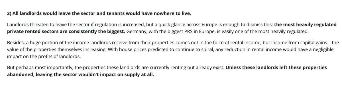 alexmassie's tweet image. In a strong field, this "mythbusting" by pro-rent control outfit Living Rent might just be the stupidest thing I've read this year.
Apparently, if you sell a flat to someone who then lives in it that flat is still available for rent.