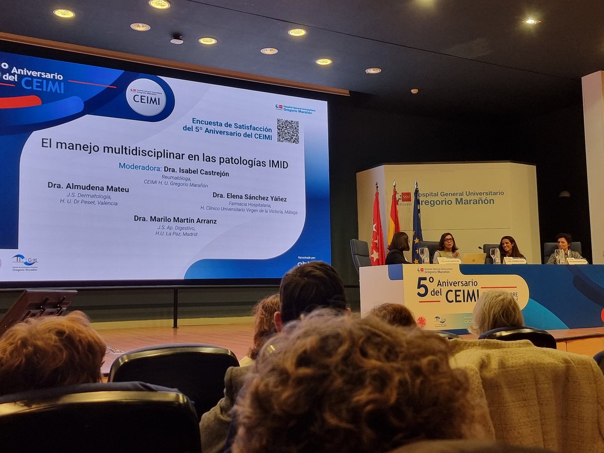 Nager08587826's tweet photo. 5° aniversario #CEIMI #IMID . @eramirezherraiz @gteii_sefh @sefh_ y Elena Sánchez Yañez posicionando la #farmaciahospitalaria en el equipo multidisciplinar. Estrategias: PROM/PREM, Escuela pacientes @sefh_ , adherencia, estratificación, biosimilares. Magníficas 👏👏👏 https://t.co/Y9v3UCYb21