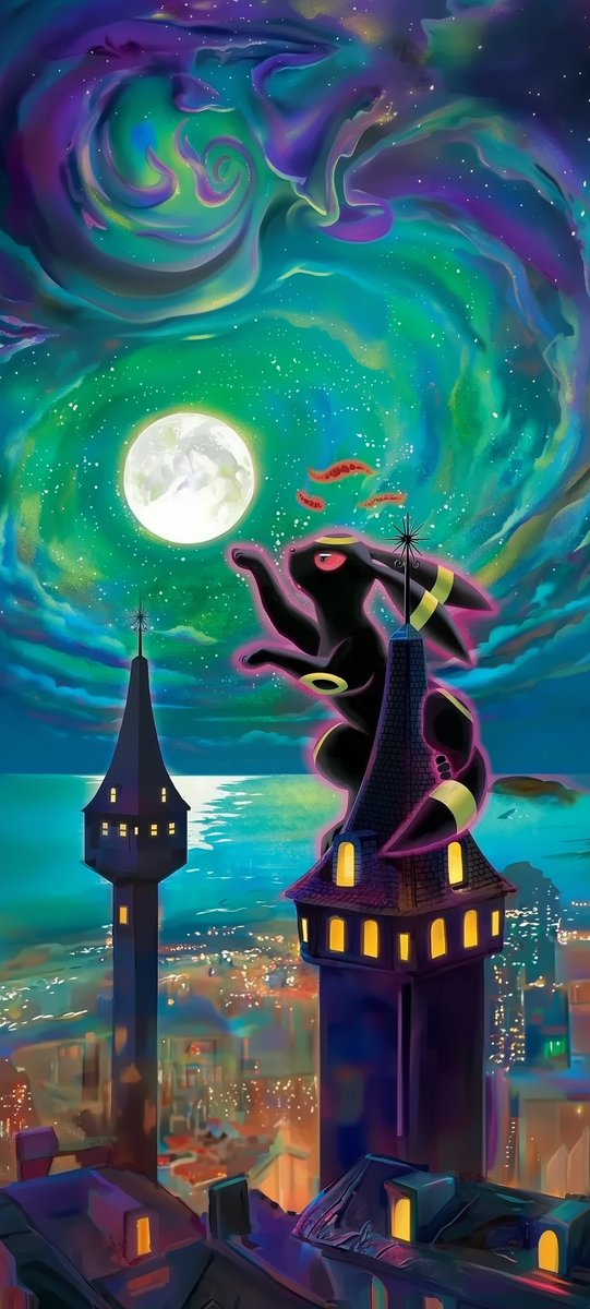 Umbreon TCG Style Wallpaper